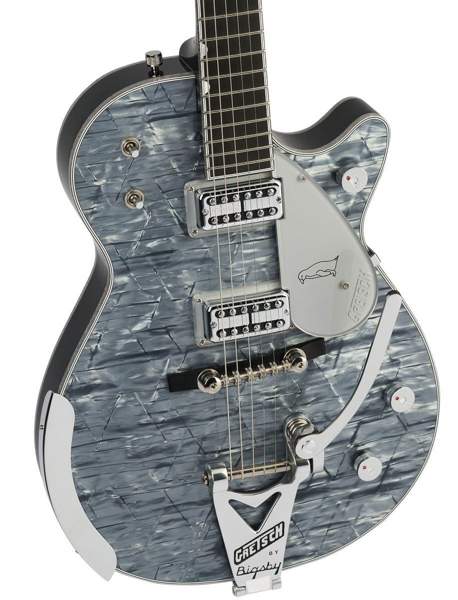 G6134T-58 LTD Penguin String-Thru Bigsby Ebo Lichtblauw parelmoer