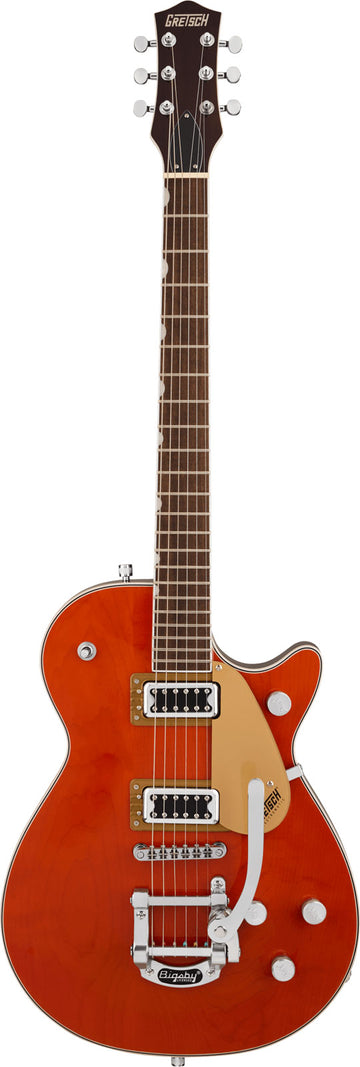 G5230T Electromatic Jet FT Single-Cut met Bigsby LRL Oranje gebeitst