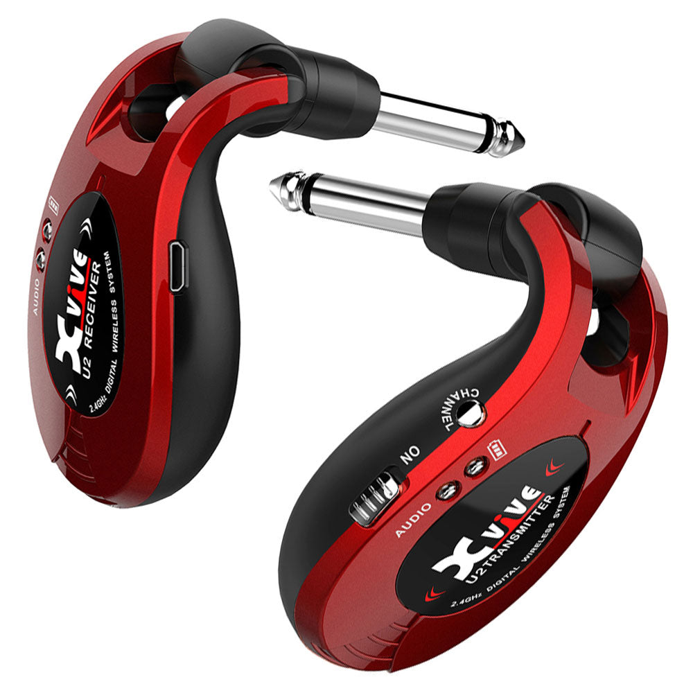 XVive Draadloos gitaarsysteem ~ Metallic rood