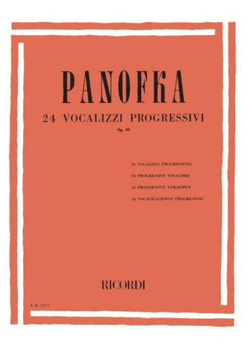 Panofka H. - 24 Vocalizzi Progressivi Op.85 - Chant