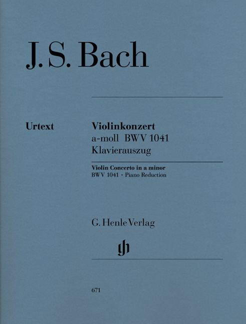 Bach J.S. - Concerto For Violin And Orchestra A Minor BWV 1041