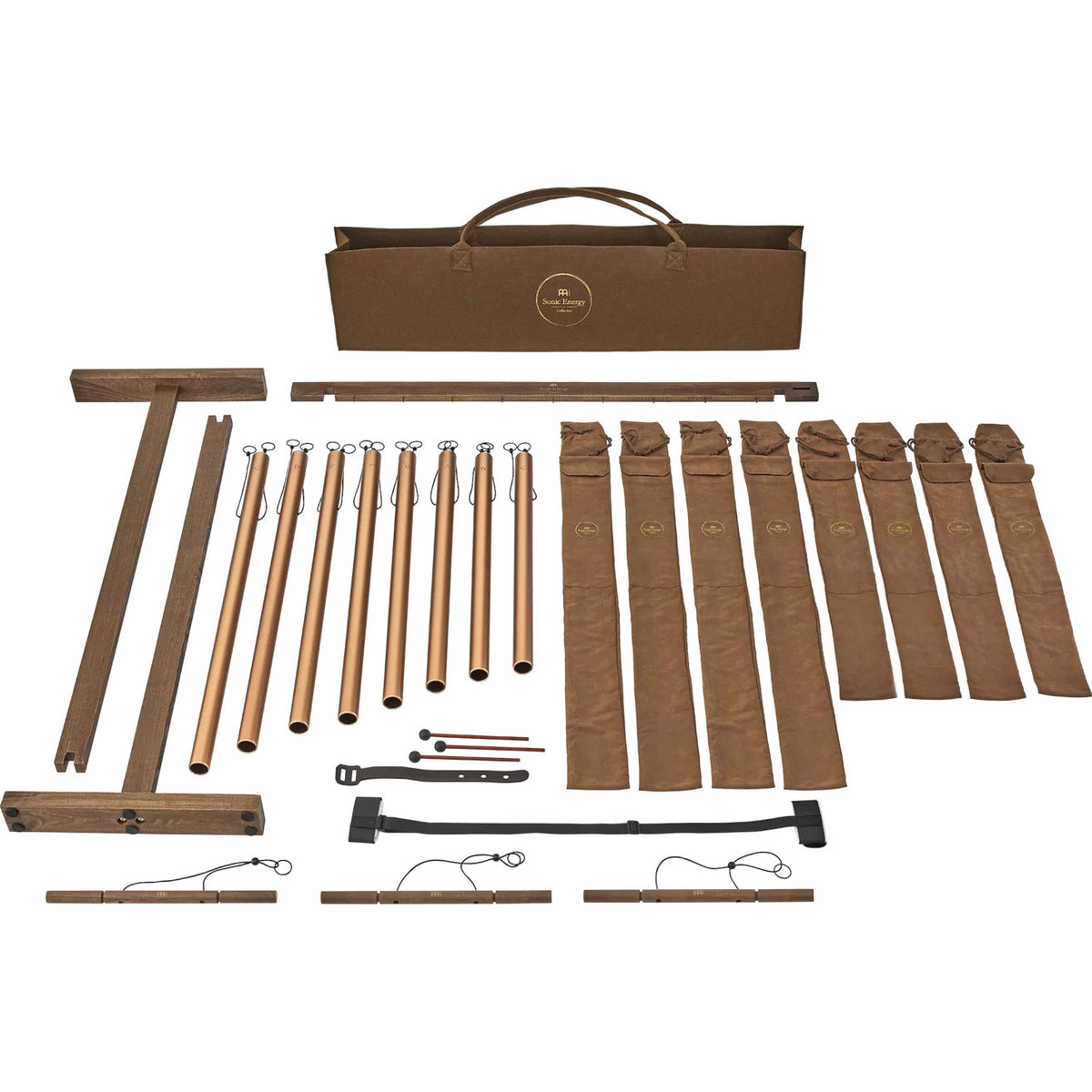 SBTSETM - Tube de bain sonore 8 pièces 440 Hz Bronze