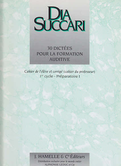 SUCCARI DIA - 30 DICTEES POUR LA FORMATION AUDITIVE (PREPARATOIRE 1)