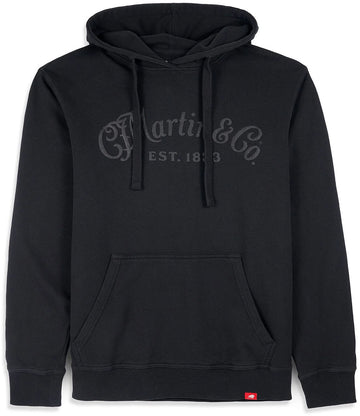 Hoodie Ton-sur-ton Zwart L