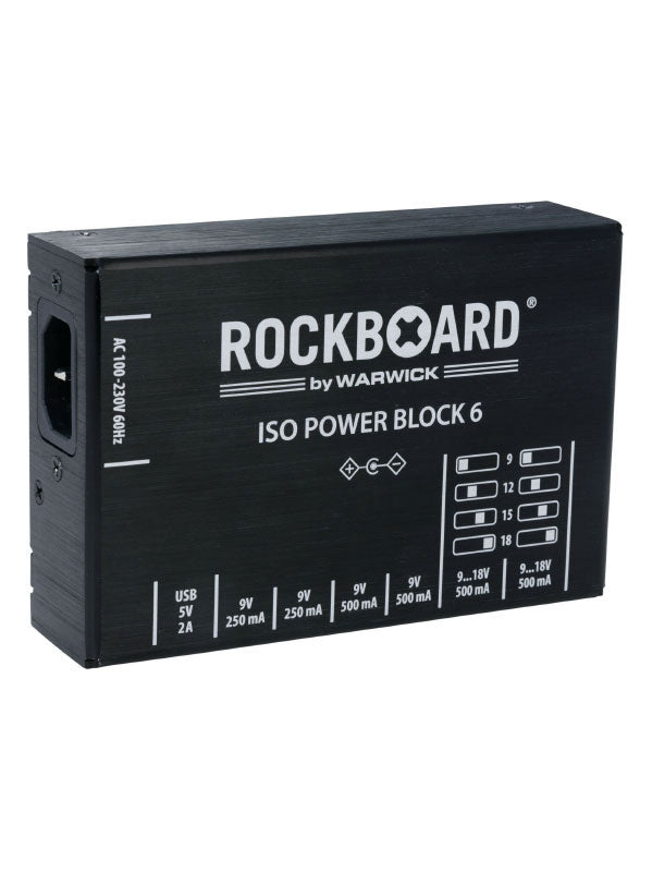 Rockboard Power Block Iso V6 Iec 9 À 18V 100/230 Volt