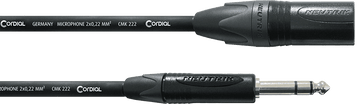 XLR male/jack-kabel 2,5M