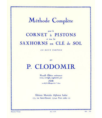 Clodomir P. - Methode Complete Vol.2 Pour Le Cornet A Pistons Ou Tout Saxhorn Cle De Sol