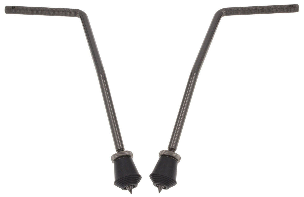 BDS7-105-Bk Gebogen Bassdrum-Poten 10.5mm X2 Zwart