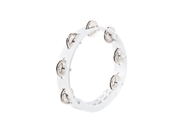 HTT8WH - TAMBOURINE ABS WHITE 20CM 1 JINGLE ROW