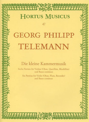 Telemann G.P. - Die Kleine Kammermusik 6 Pitas
