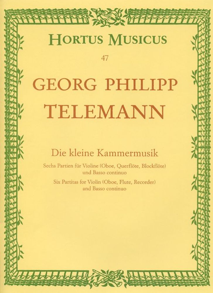 Telemann G.P. - Die Kleine Kammermusik 6 Pitas