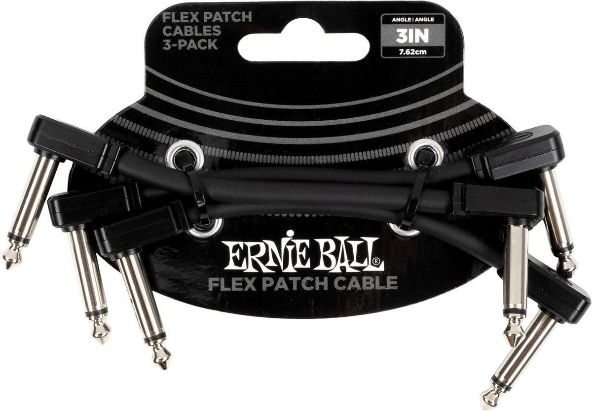 Cable Patch Flex 7,5Cm - Pack 3 Noir
