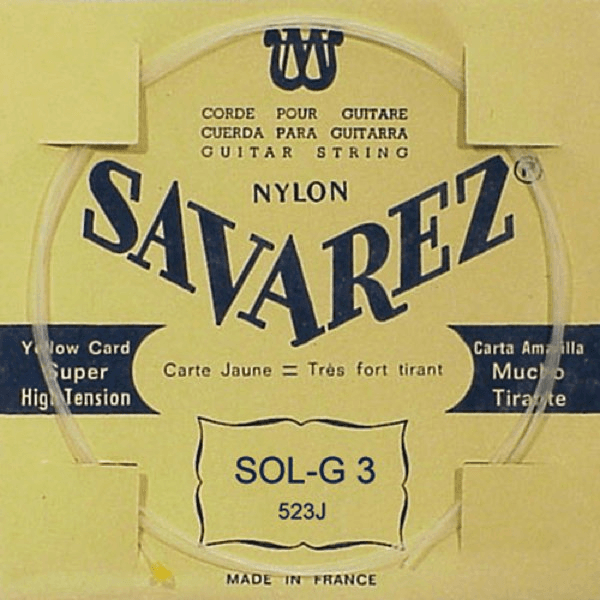 523J SOL-3 Carte Jaune Tirant Tres Fort (Unité)