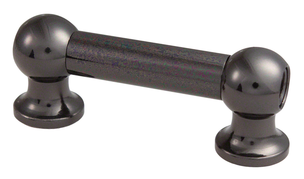 TL12D38-Bk Coquille Tube 38mm Noir Double Tirant (X1)