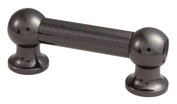 TL12D38-Bk Coquille Tube 38mm Noir Double Tirant (X1)