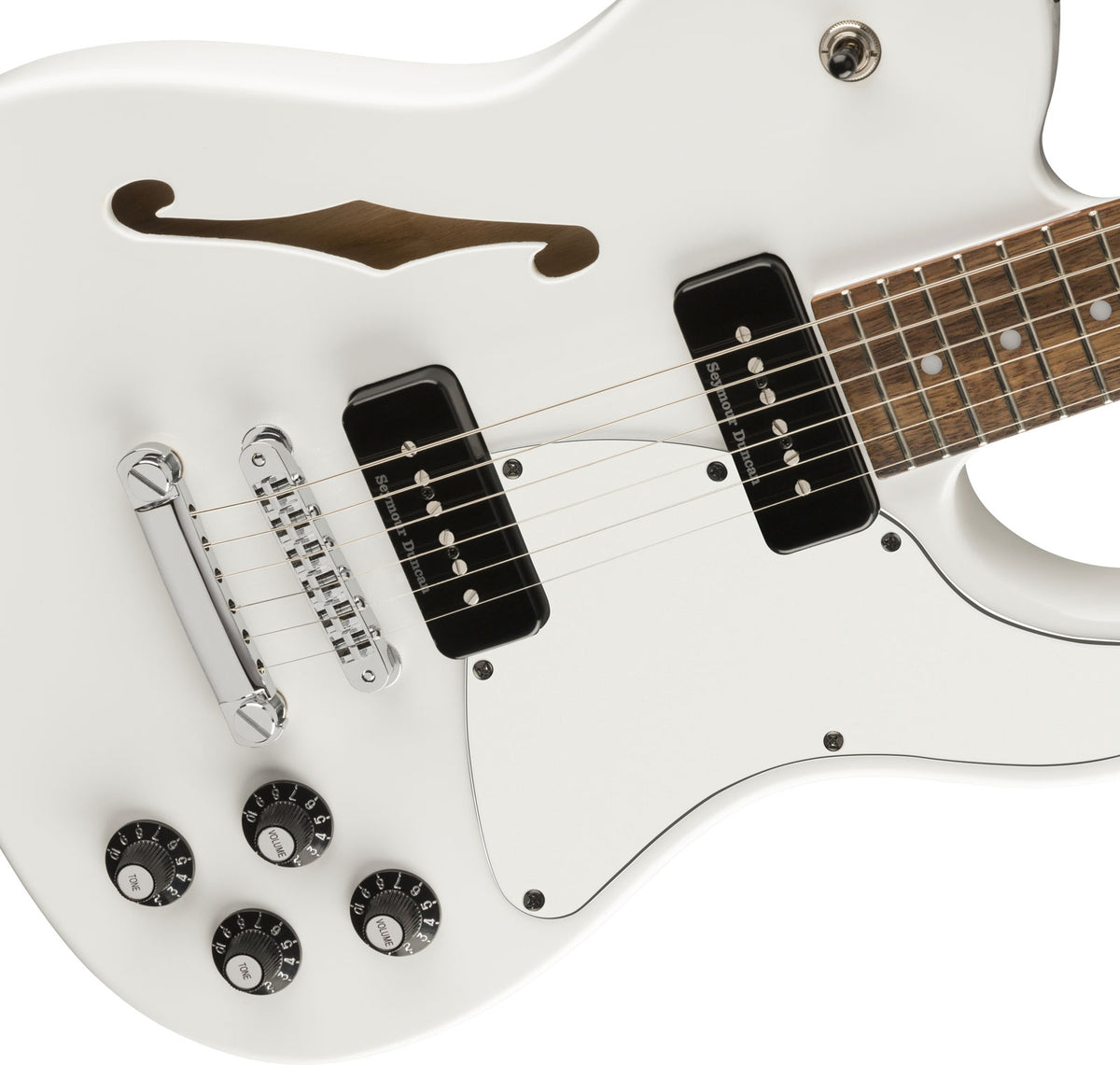 Telecaster JA-90 Thinline Signature Jim Adkins LRL White
