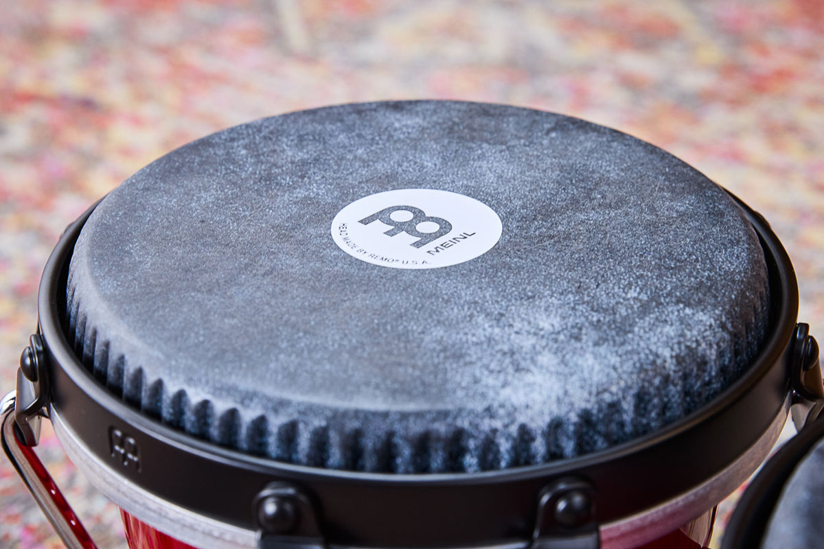 WBTR300WR - Marathon Traditional Bongo 6 3/4" Macho & 8" Hembra - Wine Red