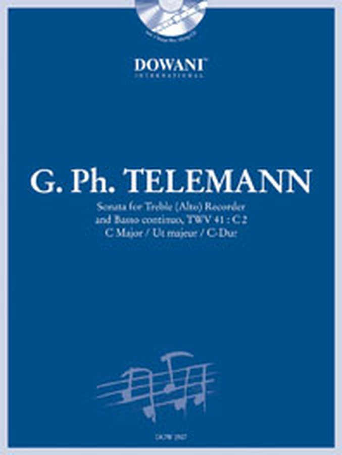 Telemann G.P. - Sonata Twv 41: C2 In C Major - Flute A Bec Alto Bc