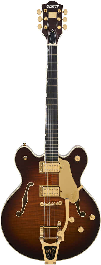 Broadkaster LX Figured Center Block EBO Havana Burst