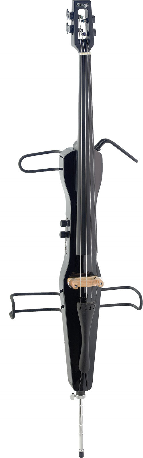 ECL 4/4 BK Cello+Draagtas/Strijkstok Zwart