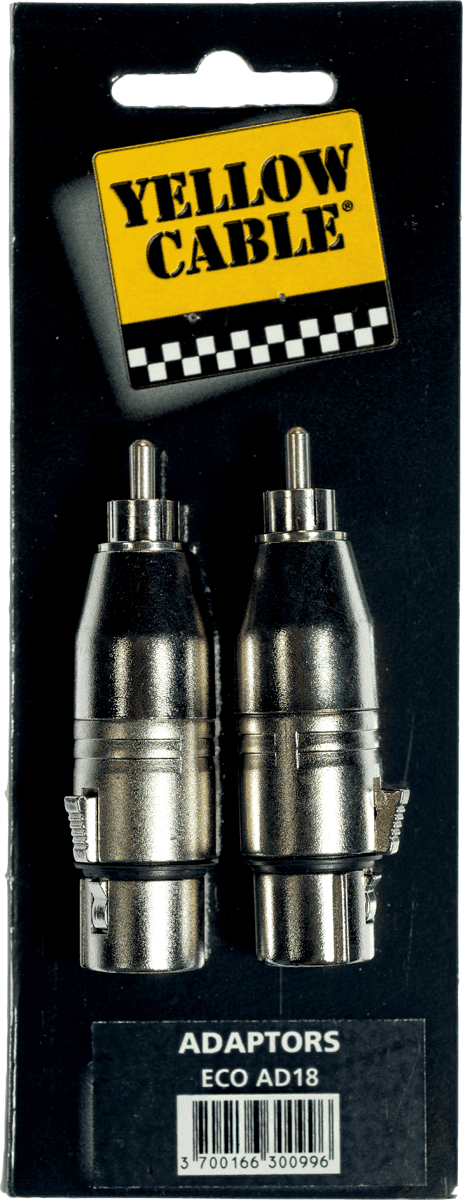 Adaptateur RCA Male XLR Fem.- Lot de 2