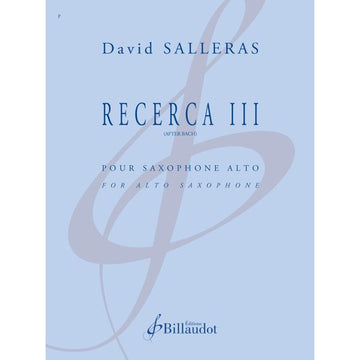 Salleras Quintana David - Recerca III (after Bach)