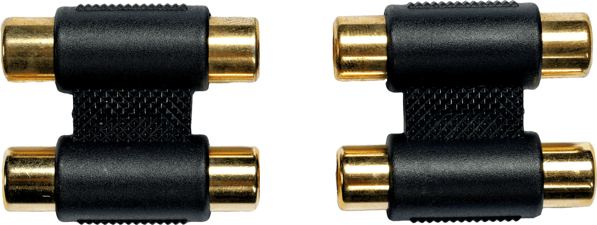 Adaptateur RCA Fem. 2 RCA Fem. - Lot de 2
