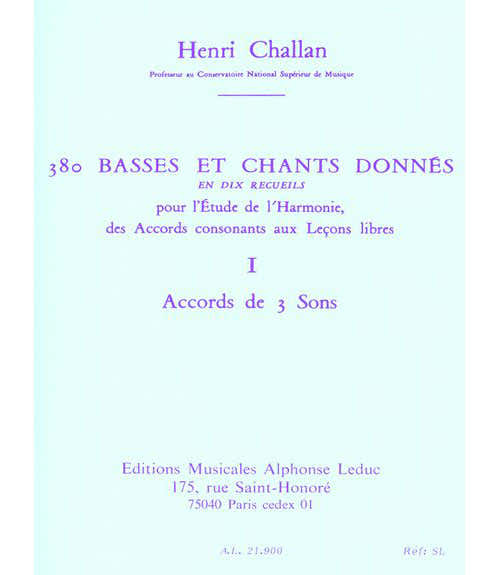 CHALLAN H. - 380 BASSES ET CHANTS DONNES VOL.9A TEXTES