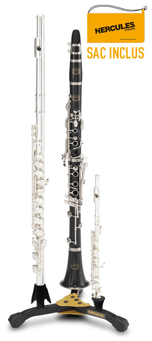 Hercules Stands Stands Stand Triple Pour FLUTE-clarinette-piccolo DS543BB