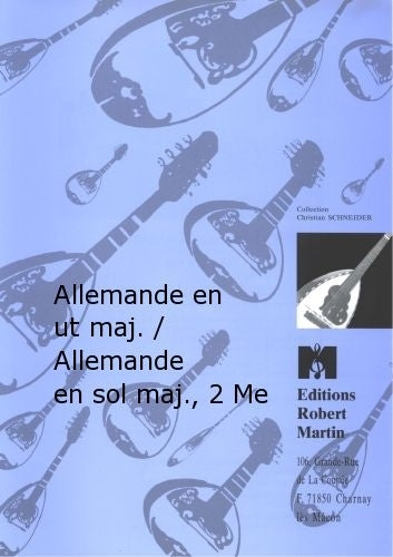 Robert Min Corrette M. - Allemande En Ut Majeur / Allemande En Sol Majeur 2 Mandolines