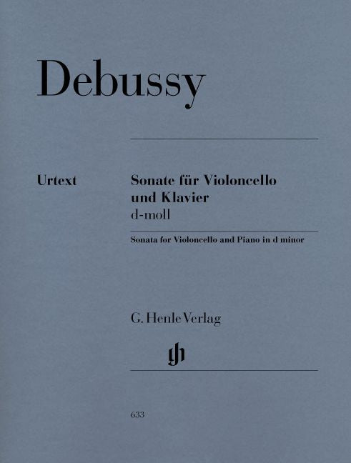 Debussy C. - Sonata For Violoncello And Piano