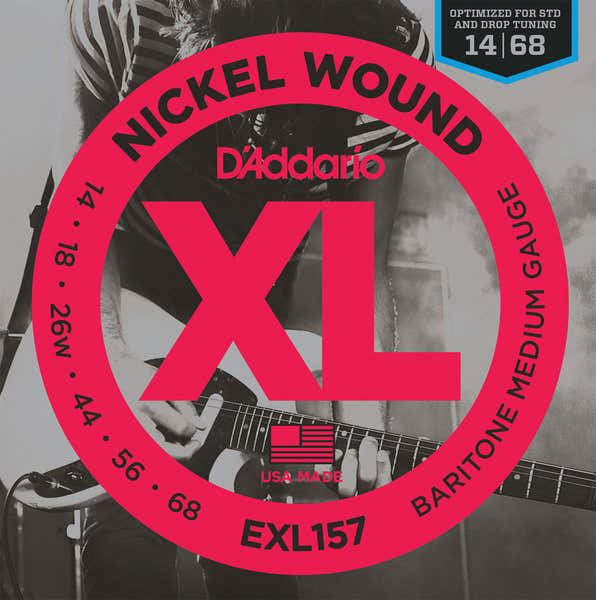 EXL157 nikkel omwonden baritonsnaren medium 14-68