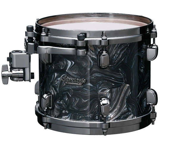 Starclassic Esdoorn 13X9 tom, zwart nikkelbeslag, Charcoal-werveling MRT1309BN-CCL