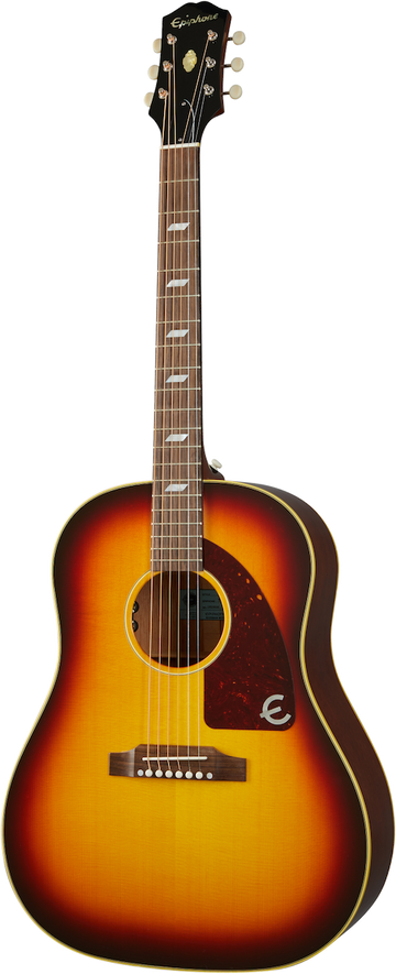 Original Round Shoulder Dreadnought Epiphone Usa Texan Vintage Sunburst