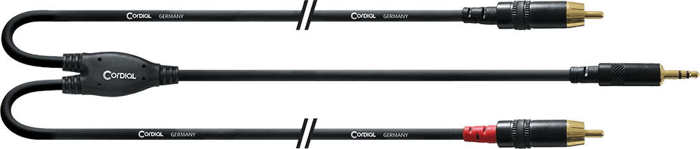 Cordial CABLE AND MINIJACK/2 RCA JUMPER STRAP LONG 6 M