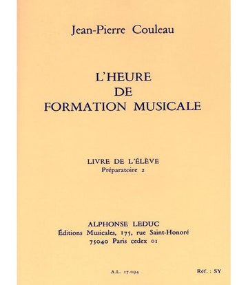 Couleau JEAN-pierre - L'heure De Formation Musicale P2 (eleve)