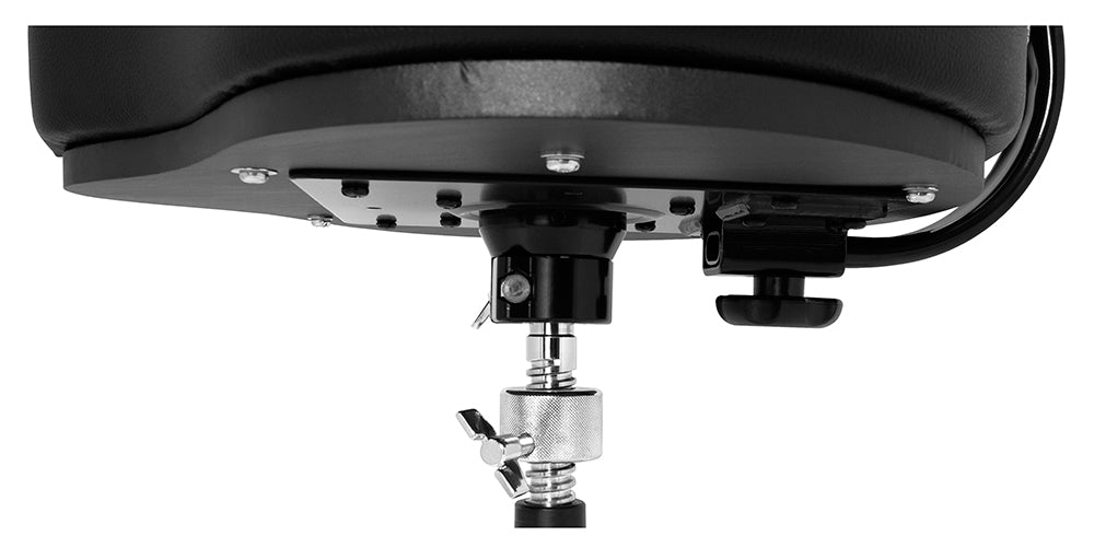 SPG-BBR4 DRUM THRONE SPINAL-G BACK REST BLACK - 4 LEG BASE