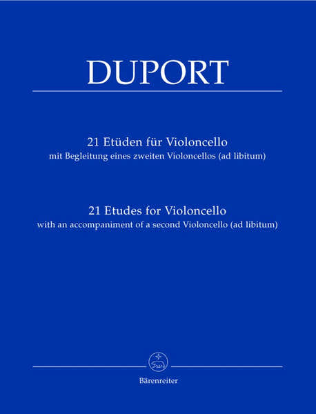 Duport Jean-louis - 21 Etudes Pour Violoncelle