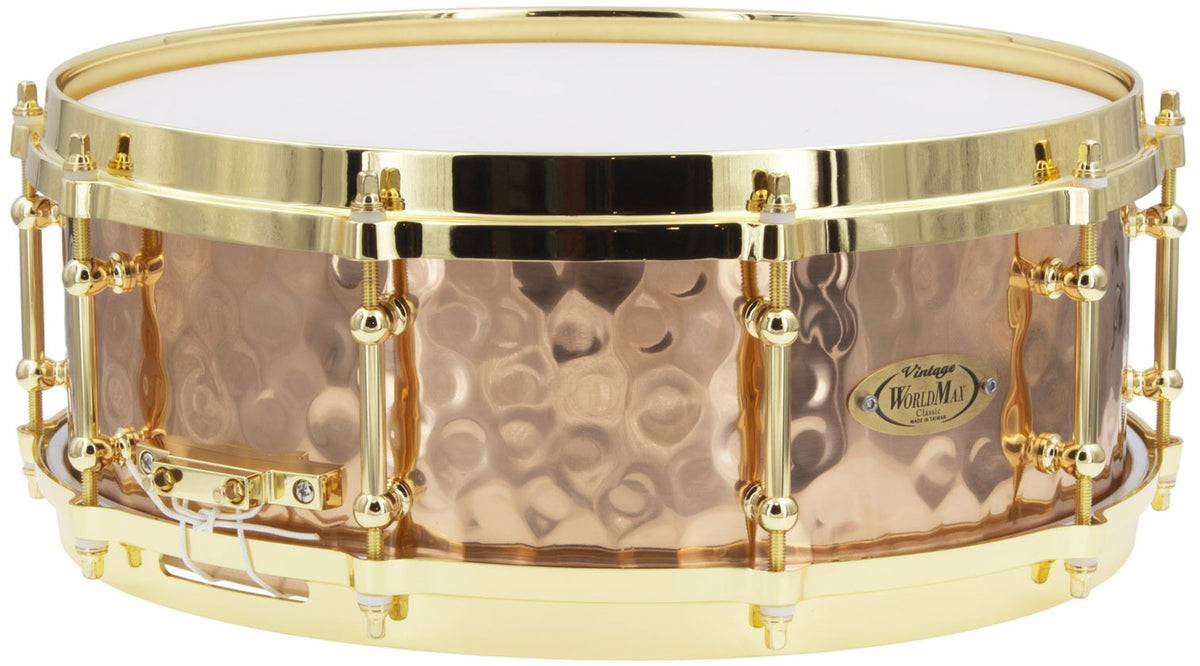 BZH-5014DHBR - Snaredrum 14" x 5" - Gehamerde Bronzen Ketel - Gegoten Spanring
