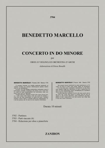 Marcello B. - Concerto In Do M. - Hautbois et Piano