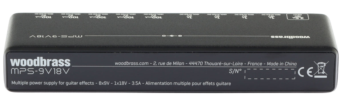 MPS-9V18V, Alim Slim 9 Pédales