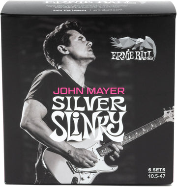 Silver Slinky Nickel Wound Sign. John Mayer - 10,5-47 - Pack De 6