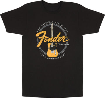 "S" T-Shirt 75th Telecaster Vintage Noir