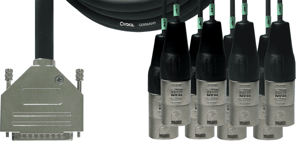 Interfacekabel SUB-D/8 XLR-male 1,5 M