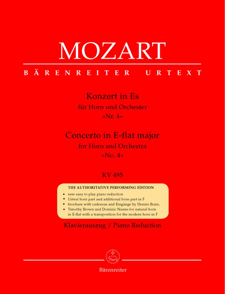Moz W.A. - Concerto N°4 En Mib Majeur Kv 495 - Cor Piano