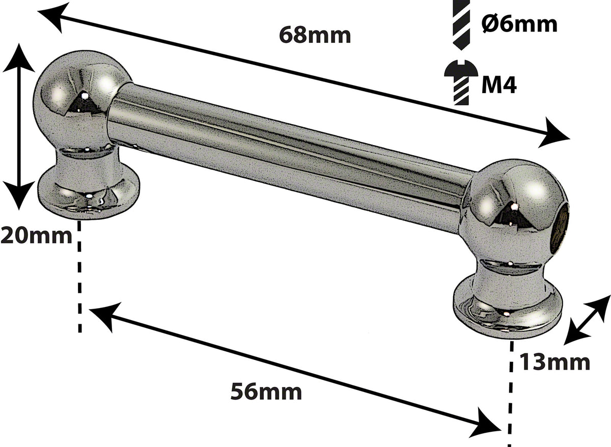 TL1D56-ST - TUBE LUG SATIN - 56MM - DOUBLE ENDED (X1)