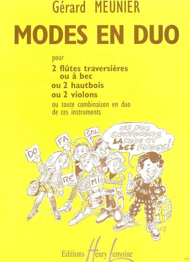 Meunier - Modes En Duo - 2 Fluiten Of 2 Hobo's Of 2 Violen