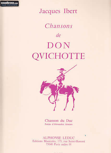 IBERT - CHANSON DE DON QUICHOTTE - N°3 : CHANSON DU DUC - ZANG EN PIANO