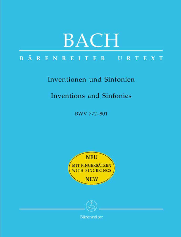 Bach J.S. - Inventions et Synphonies BWV 772-801 (doigtes) - Clavecin