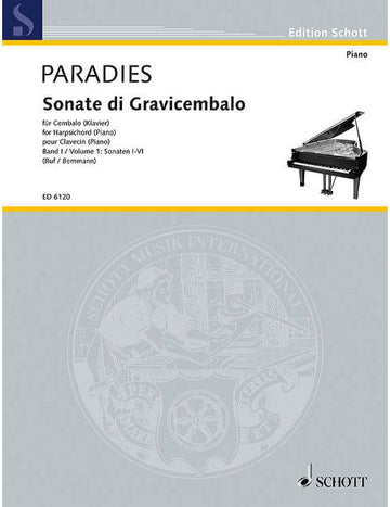 Paradisi - Sonatas For Harpsichord Vol. 1 - Clavecin (piano)